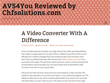Tablet Screenshot of chfsolutions.com